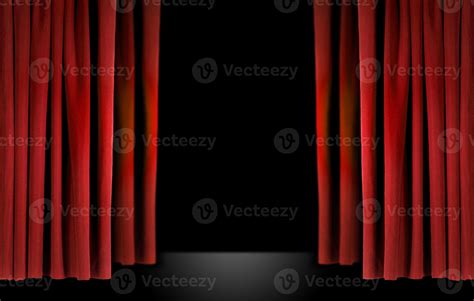 Elegant theater stage with red velvet curtains 3636907 Stock Photo at ...