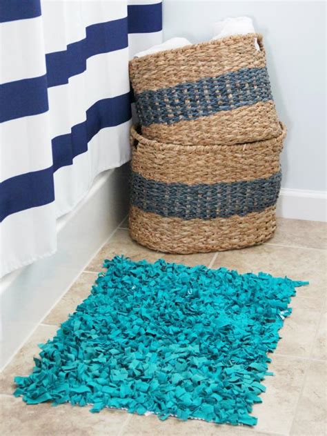 15 Fun DIY Bath Mats Made From Unique Materials