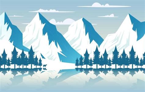 Snow Mountain Vector Art, Icons, and Graphics for Free Download