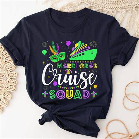 Mardi Gras Cruise Squad 2023 Shirts, Mardi Gras 2023, Family Vacation Shirt, Matching Group ...