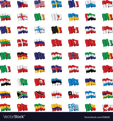 World flags Royalty Free Vector Image - VectorStock