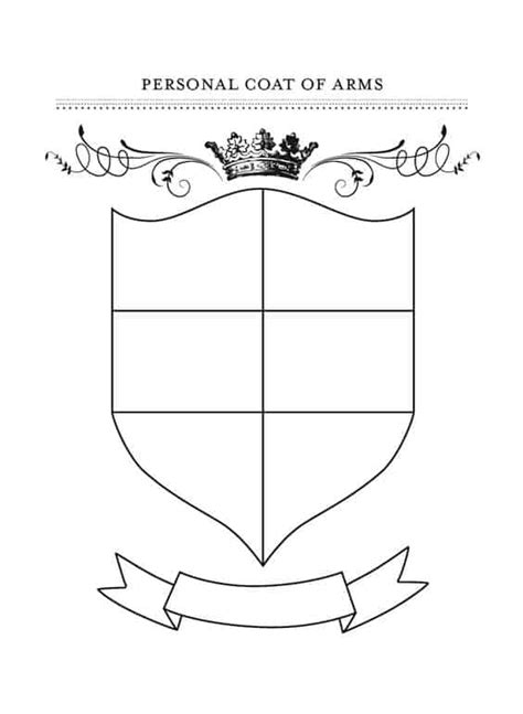 FREE Printable Coat of Arms Template - Homeschool Giveaways