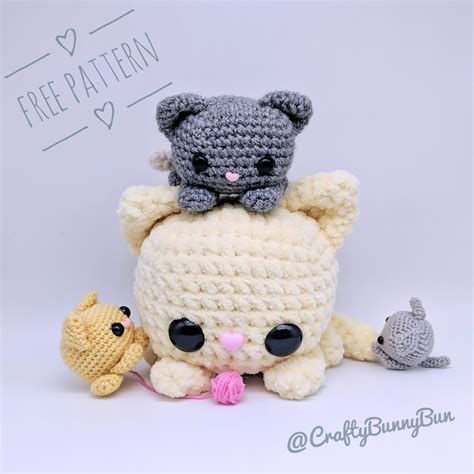 Cube Kitty Cat Amigurumi Pattern