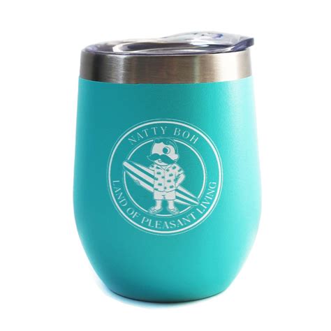Natty Boh Land of Pleasant Living Surf (Mint) / Small Wine Tumbler | Route One Apparel