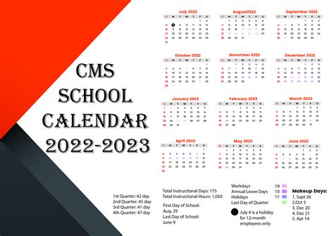 Cms School Calendar 2024 2025 Printable - Shea Rosanne