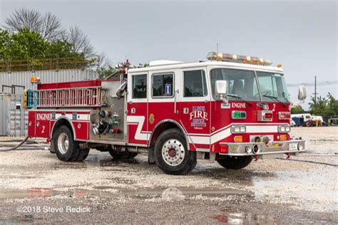 Fire truck at the Illinois Fire Service Institute training center « chicagoareafire.com