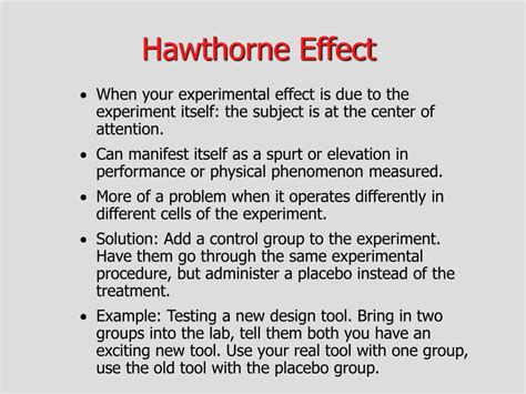 PPT - Hawthorne Effect PowerPoint Presentation, free download - ID:3501464