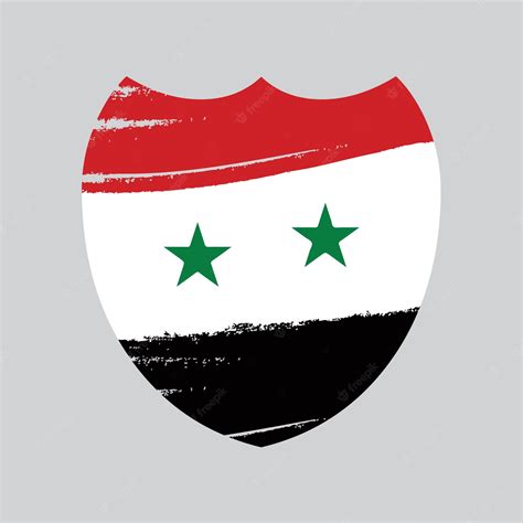 Drapeau De La Syrie | Vecteur Premium