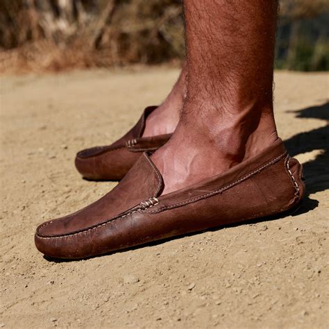 Men's Wood Brown Driving Loafers by Footwear Designer Bernard DE WULF®