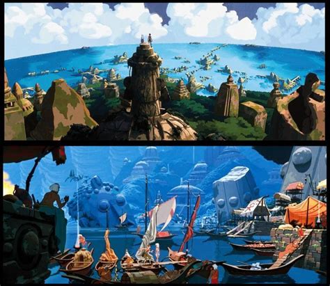 Atlantis the lost empire, Disney concept art, Environmental art