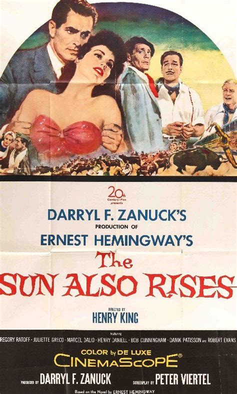 Sun Also Rises (1957) | The sun also rises, Movie posters, Robert evans