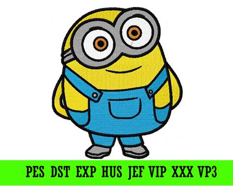 Minion Bob machine embroidery design – INSTANT download machine embroidery pattern – SVG Shop