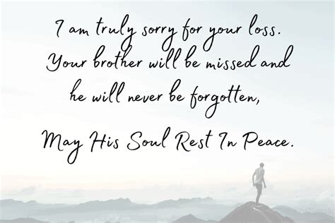 Sympathy messages for loss of brother – Artofit