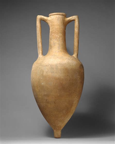 Terracotta transport amphora | Greek, Rhodian | Hellenistic | The Met ...