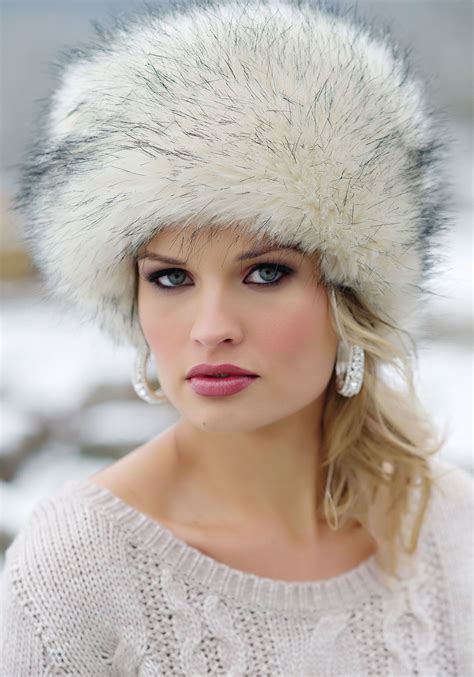 Brave the frigid temps in a faux fur Cossack hat! | Russian hat, Fur hat, Fabulous furs