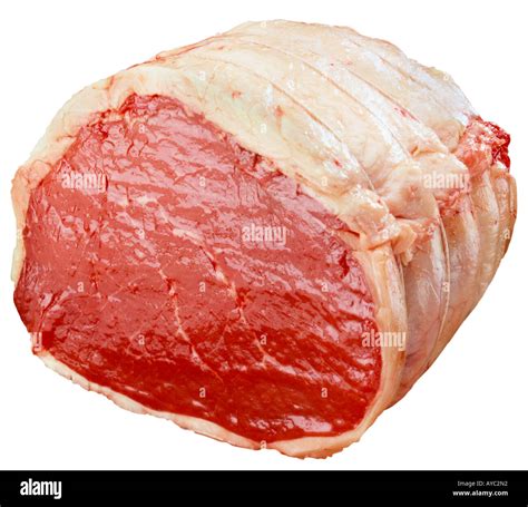 JOINT OF RAW TOPSIDE BEEF CUT OUT Stock Photo: 9748945 - Alamy