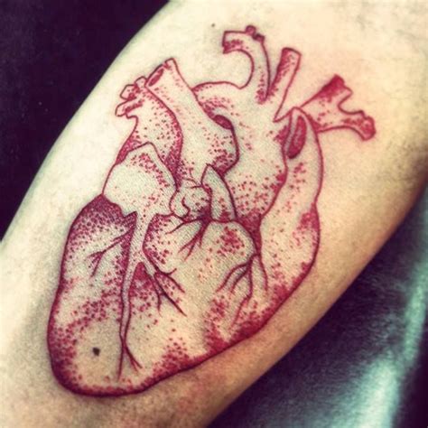 Pin by Amor Lunar on tatoo | Human heart tattoo, Realistic heart tattoo, Real heart tattoos