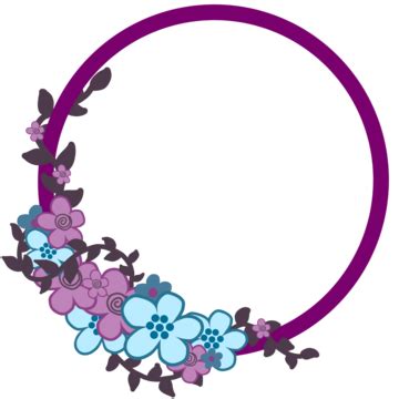 Vector Floral Frame Circle, Floral Vector, Floral Round, Vector Floral ...