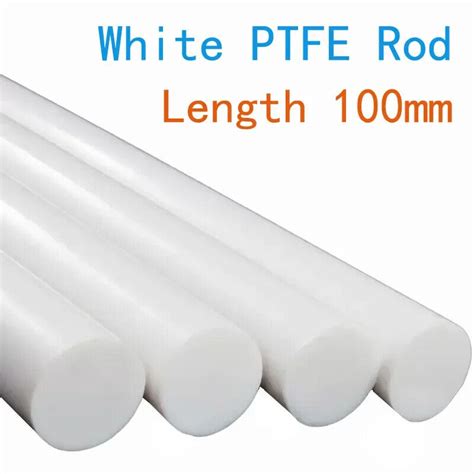 Length 100mm Polytetrafluoroethylene Solid Rod Non-toxic DIY PTFE Plastic Bar | eBay