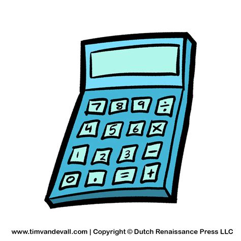 calculator-clipart - Tim's Printables