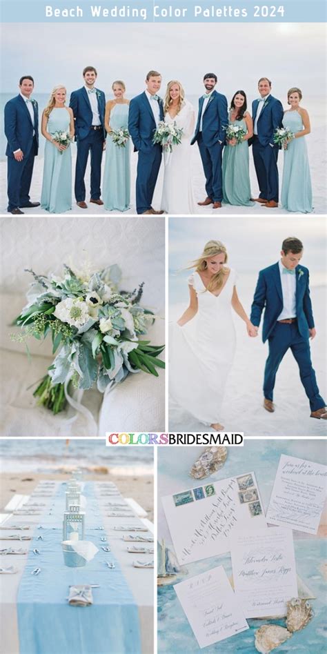 8 Trendy Beach Wedding Color Palettes for 2024 - ColorsBridesmaid