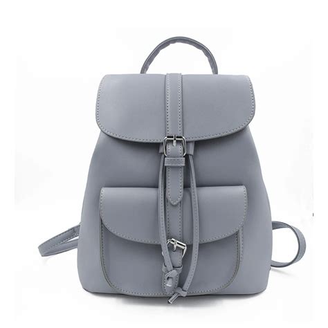 LEFTSIDE Women's Drawstring PU Leather Backpack School bags Teenage Girls Backpacks for Women ...