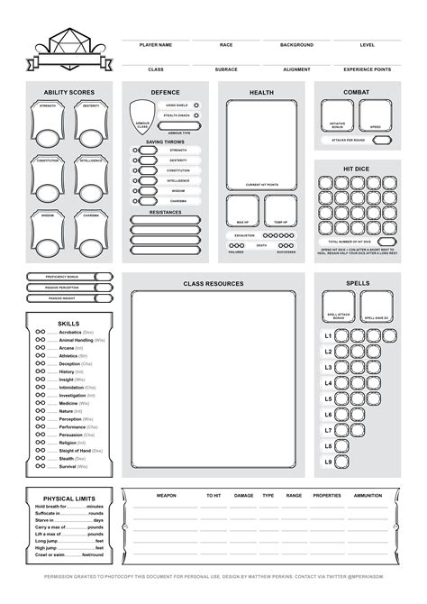 Dnd 5e Easy To Read Character Sheet Dnd Character Sheet Rpg | Porn Sex Picture