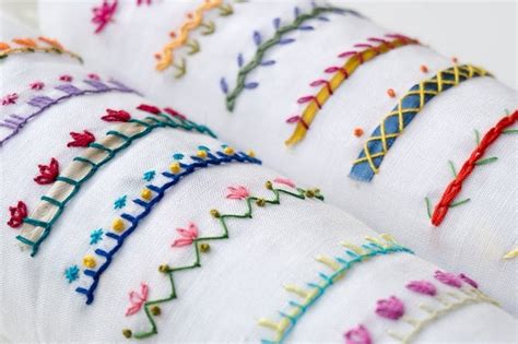 Types of Embroidery Stitches and Their Uses - Textile Engineering