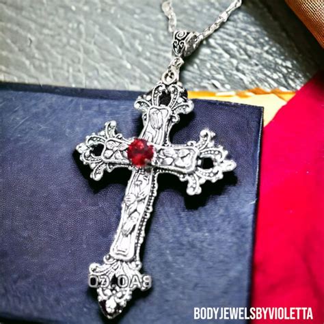 Gothic Necklace Cross Necklace in the Coffin Necklace Goth - Etsy Australia