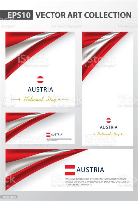 Austria Colors Background Collectionaustrian National Flag Stock ...