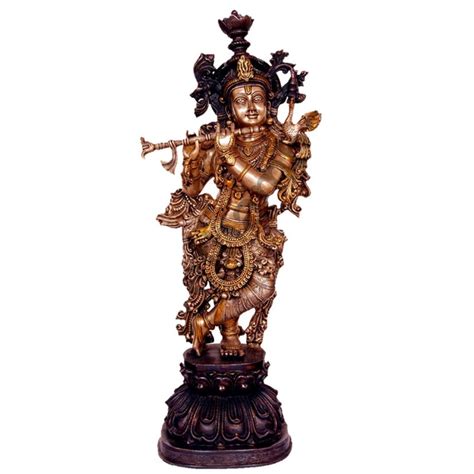 Krishna Brass Statue