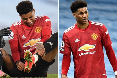 Man Utd star Marcus Rashford set for scan after injuring ankle when ...