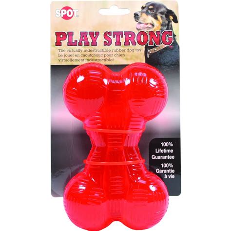 SPOT Play Strong Rubber Bone Dog Toy | HorseLoverZ