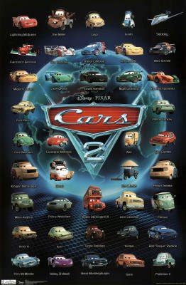 All Cars 2 Characters Poster | Sale Posters Prints