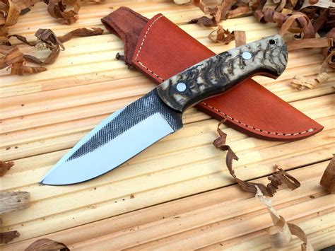 CUSTOM HANDMADE HUNTING BUSHCRAFT KNIFE FROM FILE – NB CUTLERY LTD