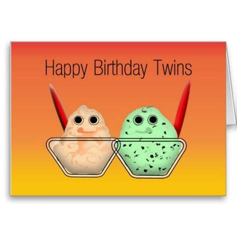 Happy Birthday Twins Card | Birthday Card For Twins | Pinterest | Twin, Happy birthday and Happy