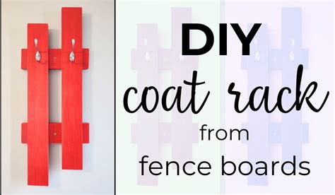 How to make an easy DIY coat rack from fence boards