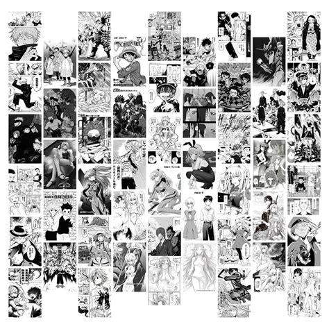 🔥 [43+] Anime Black And White Collage Wallpapers | WallpaperSafari