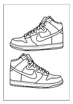 Printable Jordan Shoes Coloring Pages: Unleash Creativity for Kids