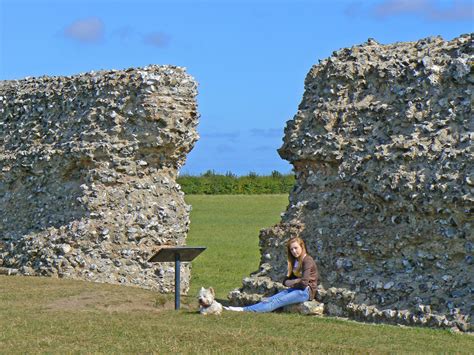 Burgh Castle, Norfolk Suffolk Border, including Roman Fort