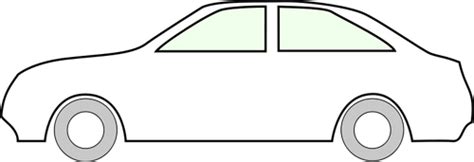 Voiture contour vector clipart | Vecteurs publiques