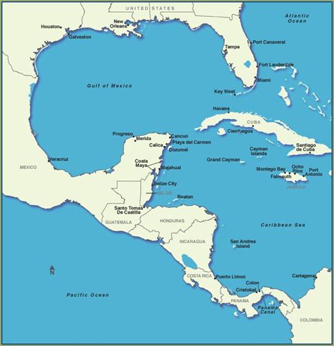 Royal Caribbean Map Of Western Caribbean Cruise Map : Resume Examples