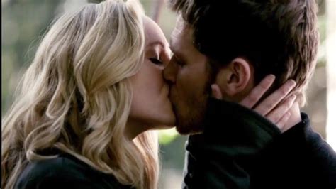 TVD 5x11 || Klaus and Caroline sleep together in woods || Klaroline Scenes HD - YouTube