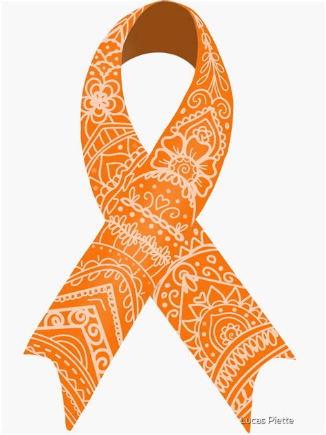 "Leukemia Cancer Ribbon " Sticker for Sale by lucaspiette | Redbubble