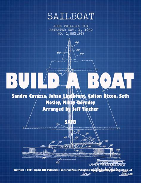 Build A Boat (arr. Jeff Tincher) by Colton Dixon Sheet Music for SATB Choir at Sheet Music Direct