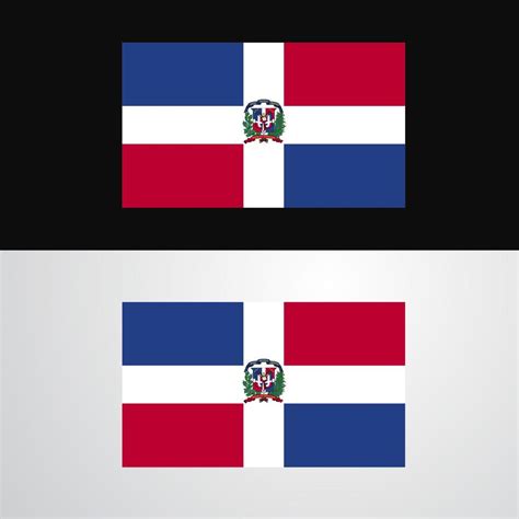 Dominican Republic Flag banner design 14292602 Vector Art at Vecteezy