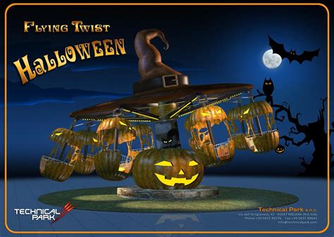 HAPPY HALLOWEEN - FLYING TWIST - Technical Park - Amusement Rides and amusement rides for sale