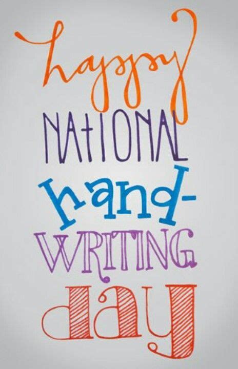 19 Best National Handwriting Day images | Handwriting, Day, Lettering