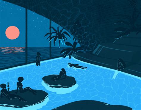 Night Swim on Behance