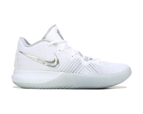 Nike Kyrie Flytrap Basketball Shoe White/Silver | All white basketball shoes, Adidas shoes women ...